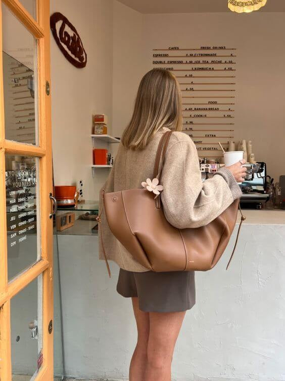Vintage Tote Bag Damen: Geräumig, Umhängetasche,  Zeitlos Elegant