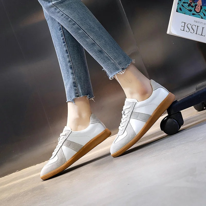 Lavelle Damen Sneaker Echtleder - Frühlingsschuhe Casual Flats