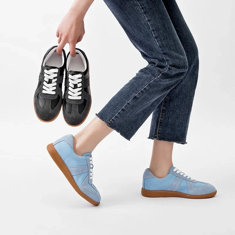 Lavelle Damen Sneaker Echtleder - Frühlingsschuhe Casual Flats