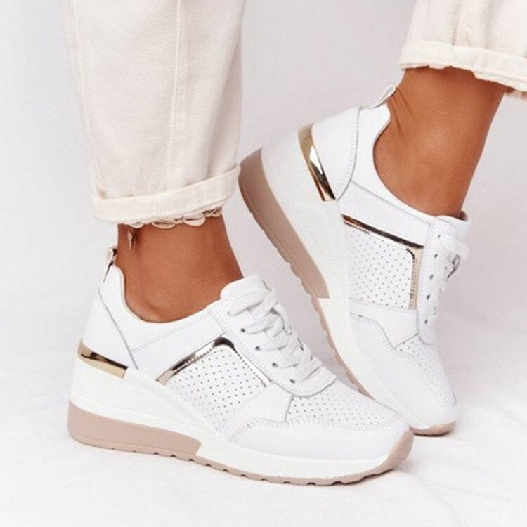 Orthopädische Damen Sneaker Beige - Bequeme & gesunde Schuhe