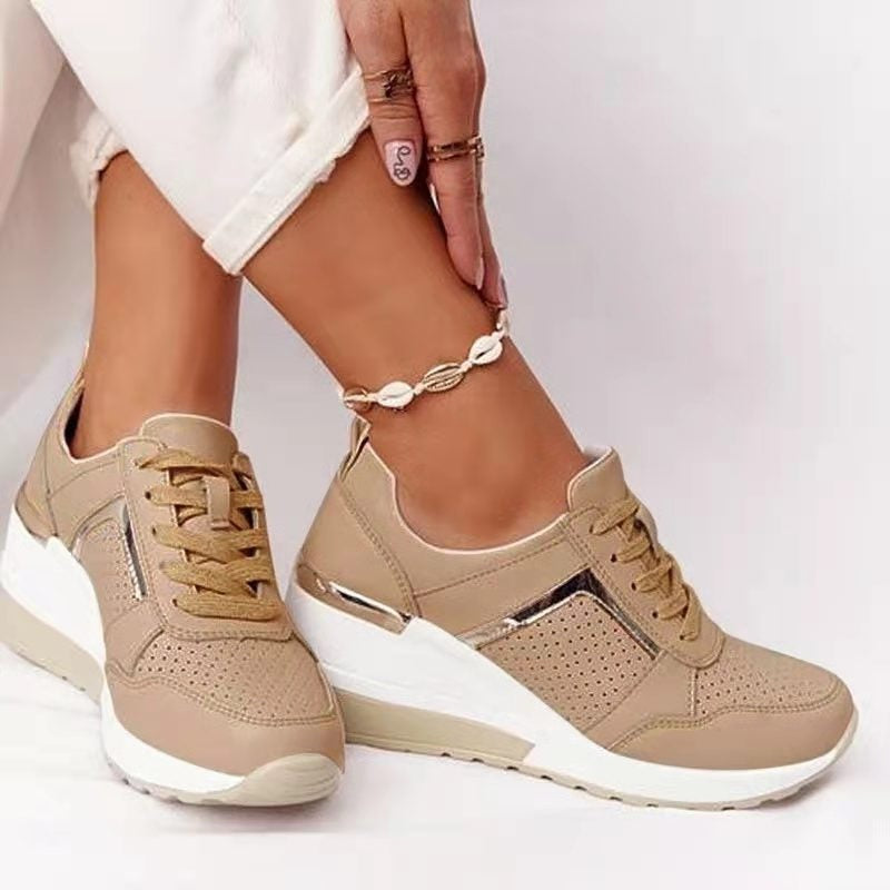 Orthopädische Damen Sneaker Beige - Bequeme & gesunde Schuhe