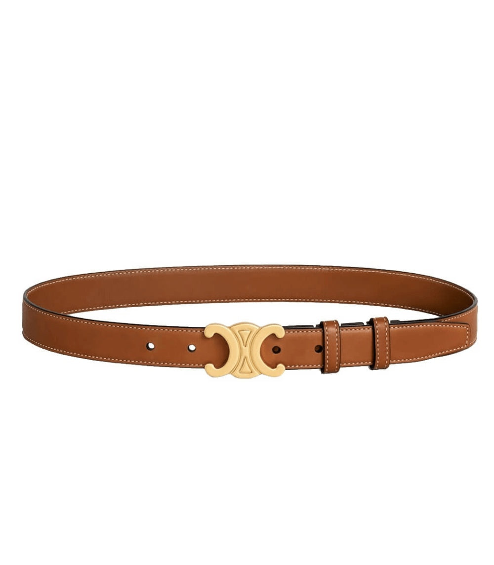 Designer Gürtel mit Gold Akzent - Modern & Elegant