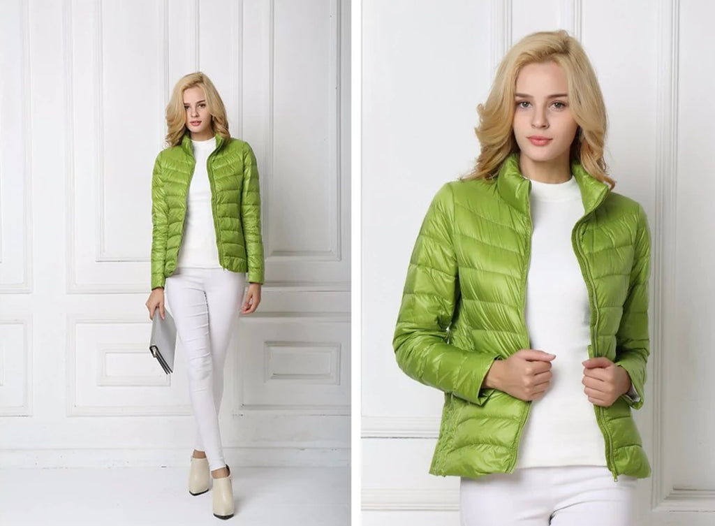 Leichte Daunenjacke Damen Elegant Urban