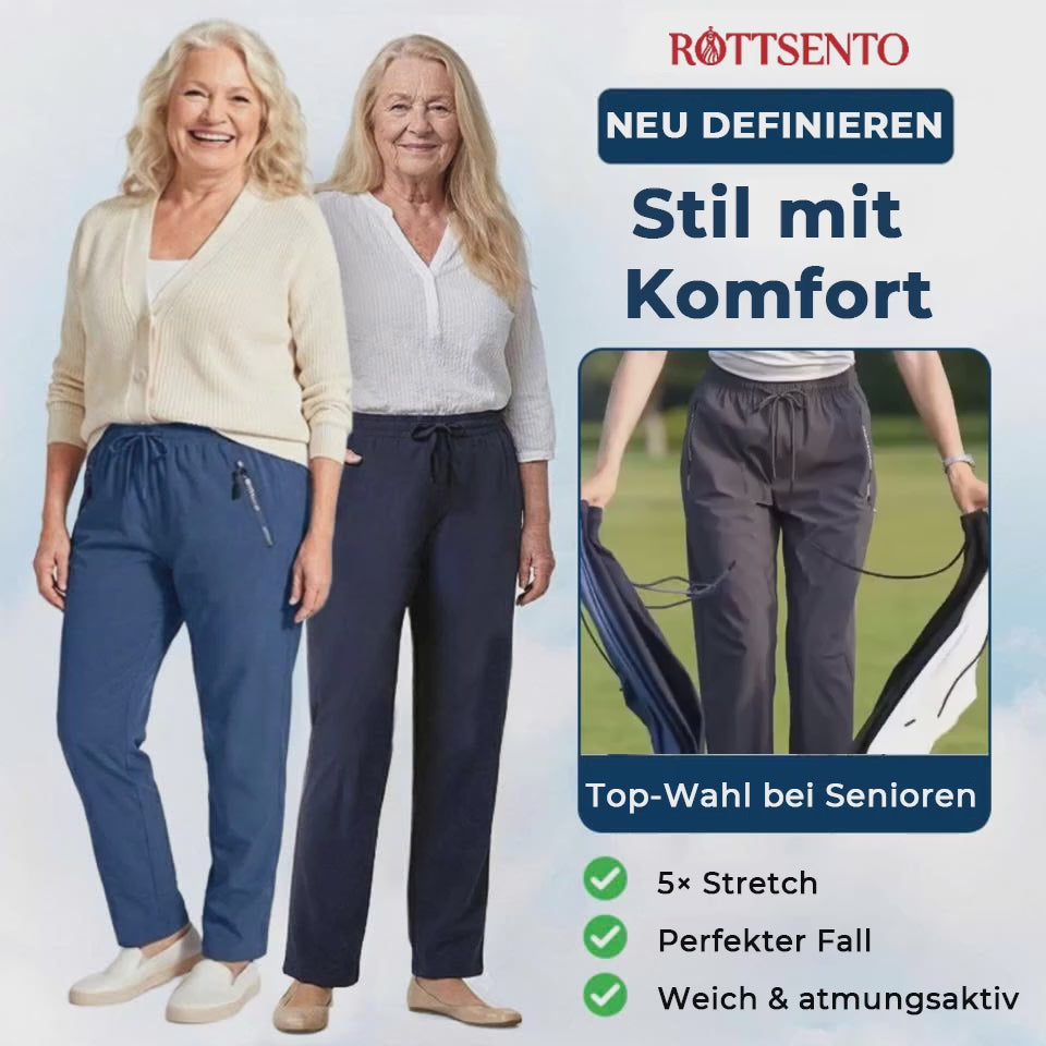 StretchActive – Ultraweiche, dehnbare Damen-Freizeithose mit schönem Fall